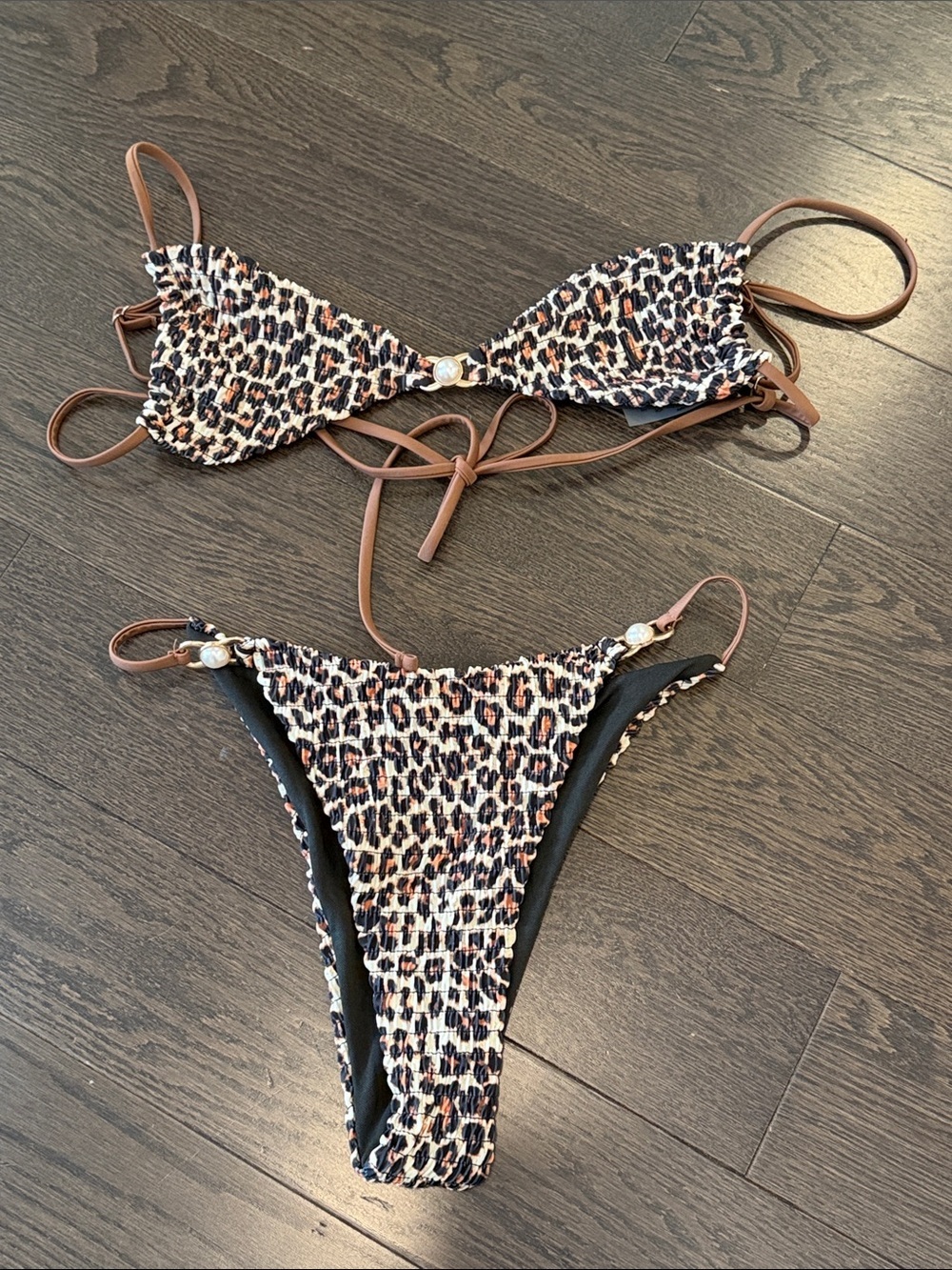 SHEIN leopard bikini Medium